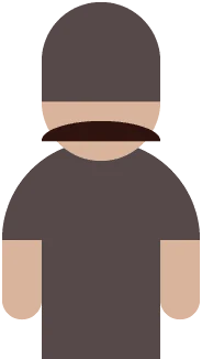 Norbert the Normal wearing a plain dark cap