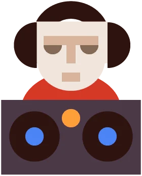 Sire Jonah at a DJ turntable