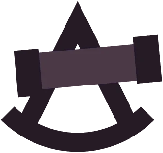 Triangulator with three purple arms